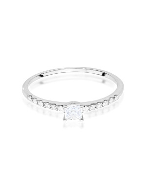 Złoty Pierścionek 14k z diamentem 0,50ct Certyfikat IGI/GIA/HDR