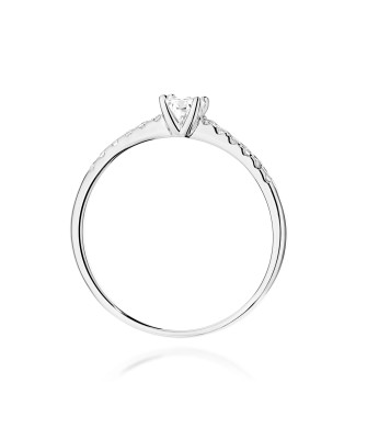 Złoty Pierścionek 14k z diamentem 0,50ct Certyfikat IGI/GIA/HDR