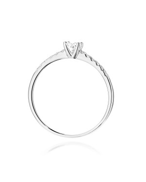 Złoty Pierścionek 14k z diamentem 0,50ct Certyfikat IGI/GIA/HDR