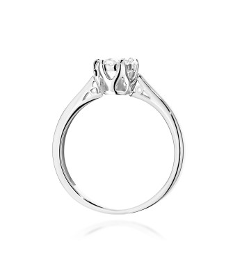 Złoty Pierścionek 14k z diamentem 0,50ct Certyfikat IGI/GIA/HDR