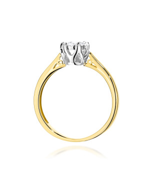 Złoty Pierścionek 14k z diamentem 0,50ct Certyfikat IGI/GIA/HDR