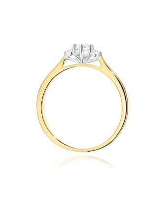 Złoty Pierścionek 14k z diamentem 0,50ct Certyfikat IGI/GIA/HDR