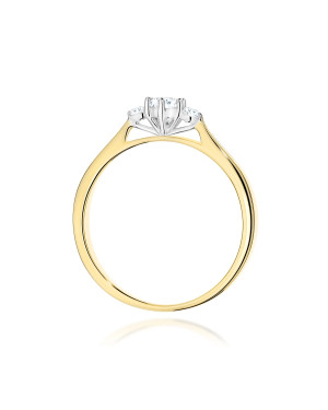 Złoty Pierścionek 14k z diamentem 0,50ct Certyfikat IGI/GIA/HDR