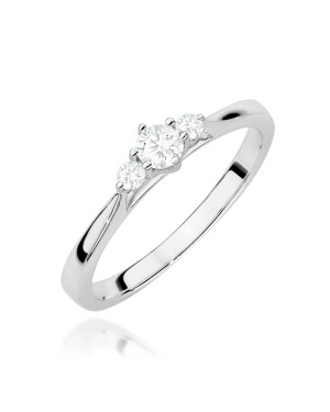 Złoty Pierścionek 14k z diamentem 0,50ct Certyfikat IGI/GIA/HDR