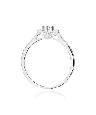Złoty Pierścionek 14k z diamentem 0,50ct Certyfikat IGI/GIA/HDR
