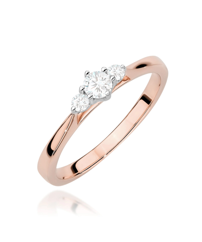 Złoty Pierścionek 14k z diamentem 0,50ct Certyfikat IGI/GIA/HDR