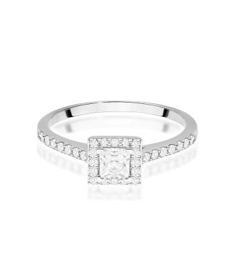 Złoty Pierścionek 14k z diamentem 0,50ct Certyfikat IGI/GIA/HDR