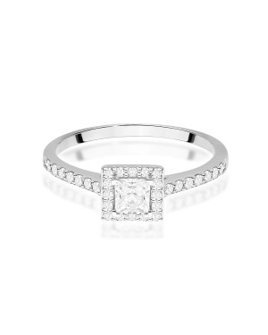 Złoty Pierścionek 14k z diamentem 0,50ct Certyfikat IGI/GIA/HDR
