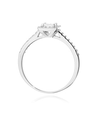Złoty Pierścionek 14k z diamentem 0,50ct Certyfikat IGI/GIA/HDR