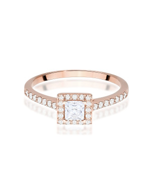 Złoty Pierścionek 14k z diamentem 0,50ct Certyfikat IGI/GIA/HDR