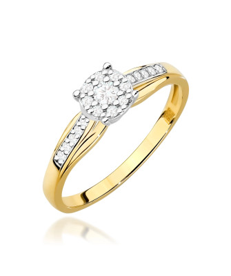 Złoty Pierścionek 14k z diamentem 0,50ct Certyfikat IGI/GIA/HDR