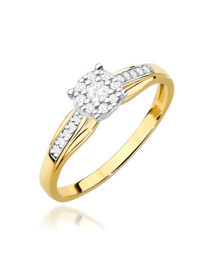 Złoty Pierścionek 14k z diamentem 0,50ct Certyfikat IGI/GIA/HDR