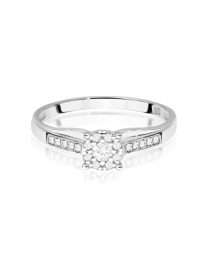 Złoty Pierścionek 14k z diamentem 0,50ct Certyfikat IGI/GIA/HDR