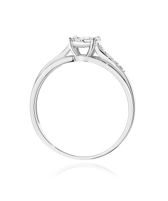 Złoty Pierścionek 14k z diamentem 0,50ct Certyfikat IGI/GIA/HDR