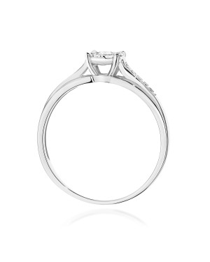 Złoty Pierścionek 14k z diamentem 0,50ct Certyfikat IGI/GIA/HDR