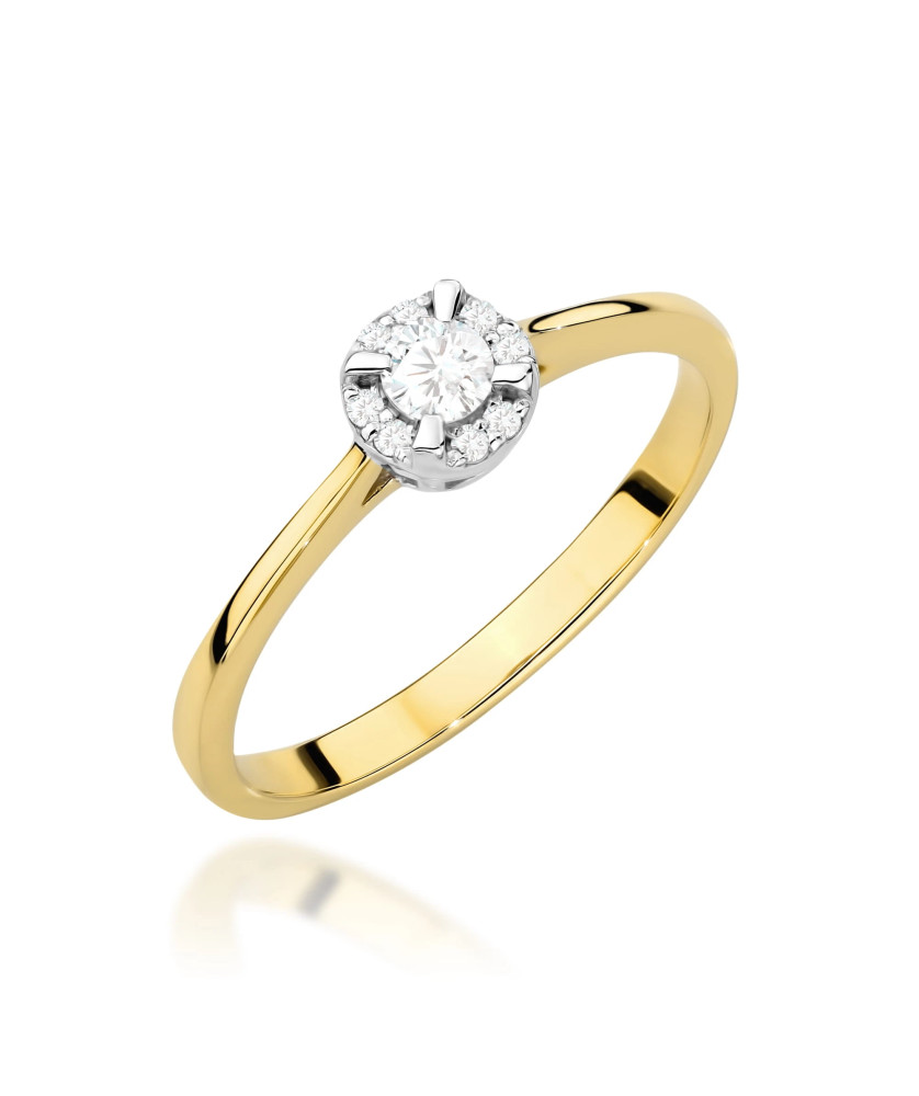 Złoty Pierścionek 14k z diamentem 0,50ct Certyfikat IGI/GIA/HDR