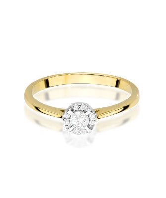 14k Gold Ring with 0.50ct Diamond IGI/GIA/HDR Certificate