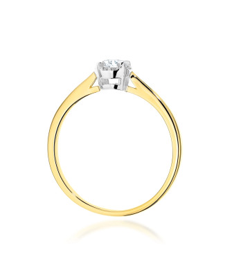 Złoty Pierścionek 14k z diamentem 0,50ct Certyfikat IGI/GIA/HDR