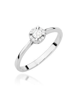 Złoty Pierścionek 14k z diamentem 0,50ct Certyfikat IGI/GIA/HDR