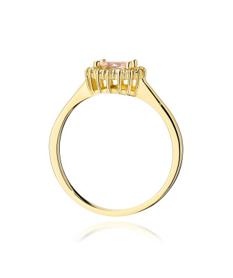 Złoty Pierścionek 14k z diamentem 0,50ct Certyfikat IGI/GIA/HDR