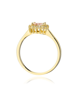 Złoty Pierścionek 14k z diamentem 0,50ct Certyfikat IGI/GIA/HDR