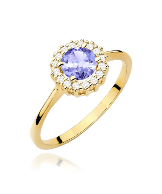 Gold Ring 14k with 0.50ct Diamond IGI/GIA/HDR Certificate