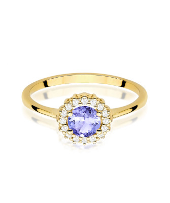 Gold Ring 14k with 0.50ct Diamond IGI/GIA/HDR Certificate