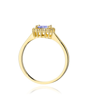 Złoty Pierścionek 14k z diamentem 0,50ct Certyfikat IGI/GIA/HDR
