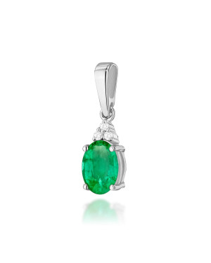 Złota Zawieszka 14k z Diamentami i Rubinem 0,15ct