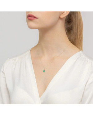 Złota Zawieszka 14k z Diamentami i Rubinem 0,15ct