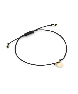 14k gold bracelet heart with 0.005 diamonds