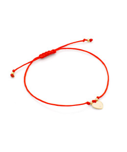 14k gold bracelet heart with 0.005 diamonds