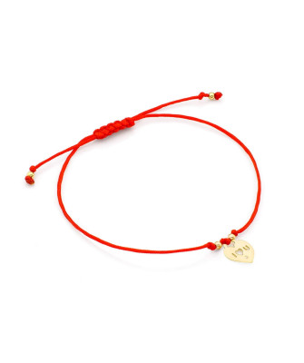 14k gold bracelet heart with 0.005 diamonds