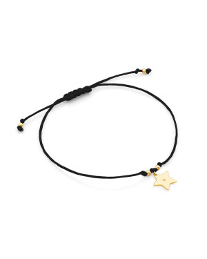 Bransoletka złota 14k serce z diamentami 0.005