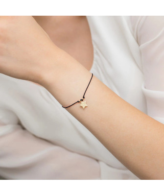 Bransoletka złota 14k serce z diamentami 0.005