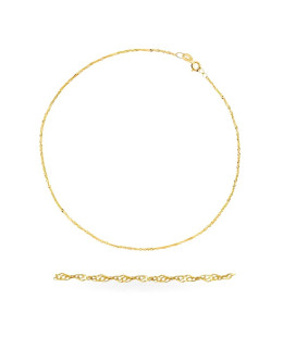 Bransoletka splot LISI OGON 19 cm próba 14k