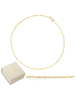 Bransoletka splot LISI OGON 19 cm próba 14k