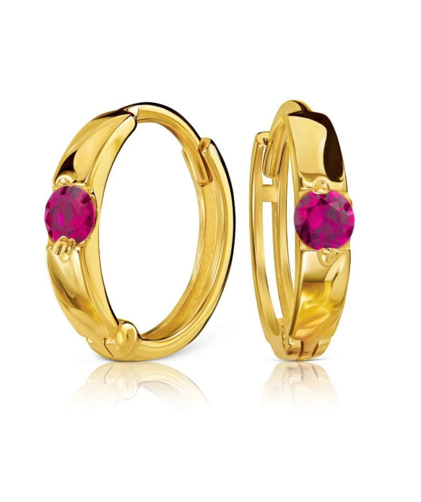 Gold hoop earrings 8k