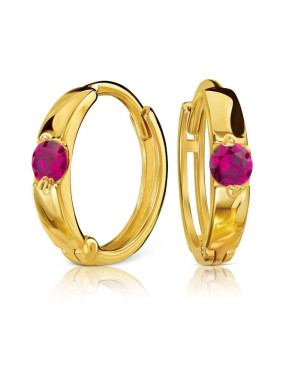 Gold hoop earrings 8k