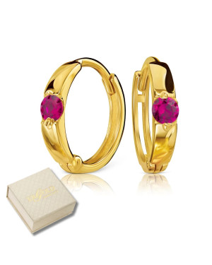 Gold hoop earrings 8k