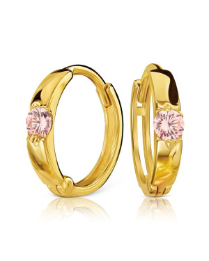 Gold hoop earrings 8k