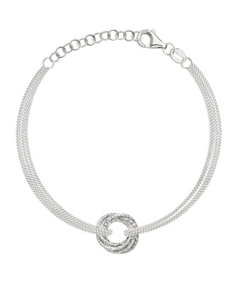 Silver bracelet ECG lifeline