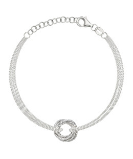 Silver bracelet ECG lifeline