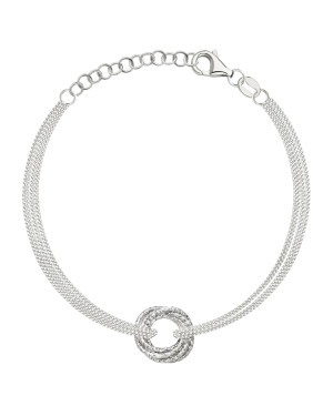 Silver bracelet ECG lifeline