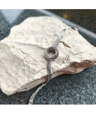 Silver bracelet ECG lifeline