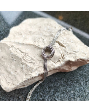 Silver bracelet ECG lifeline