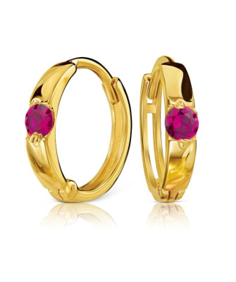 Gold hoop earrings 8k