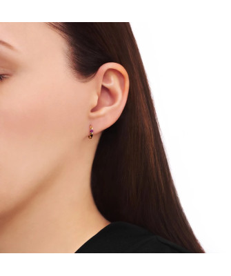 Gold hoop earrings 8k