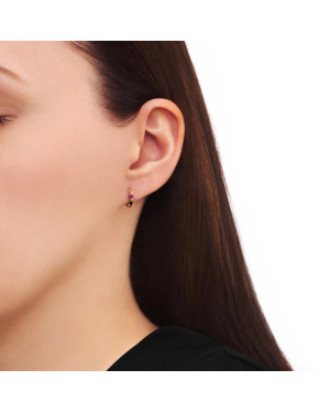 Gold hoop earrings 8k