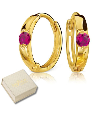 Gold hoop earrings 8k